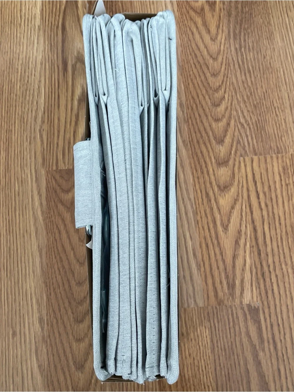 Brightroom 8 Shelf Hanging Closet Organizer Gray with Accessory Hooks 56